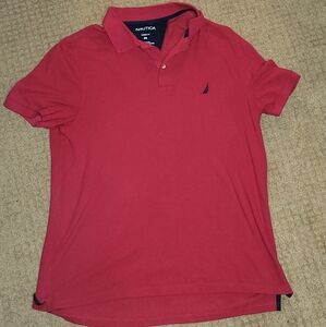 Nautica Classic Red Polo Shirt for Men